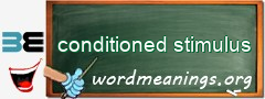 WordMeaning blackboard for conditioned stimulus